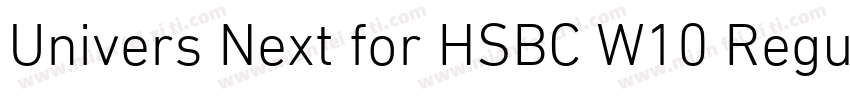 Univers Next for HSBC W10 Regular字体转换